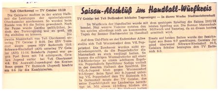 1952-53 Eine Saison mit Aufstieg in die Landesliga32